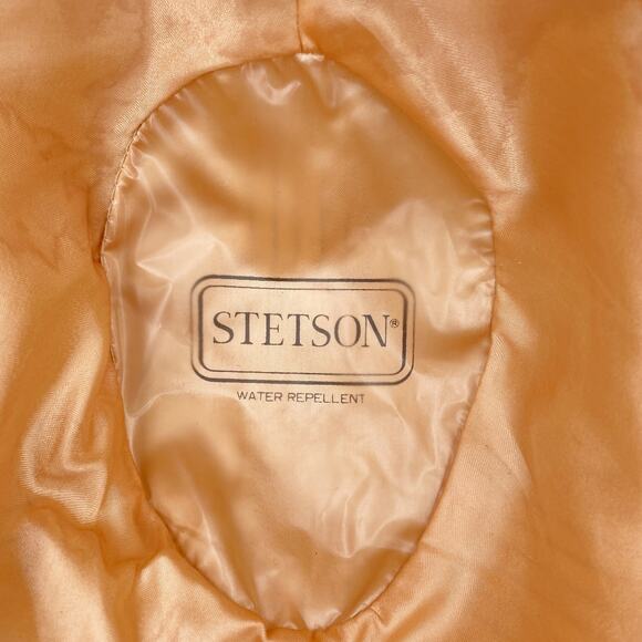 Vintage Stetson Fedora Water Repellent Brown Wool M 7-7.5 - Picture 5 of 12